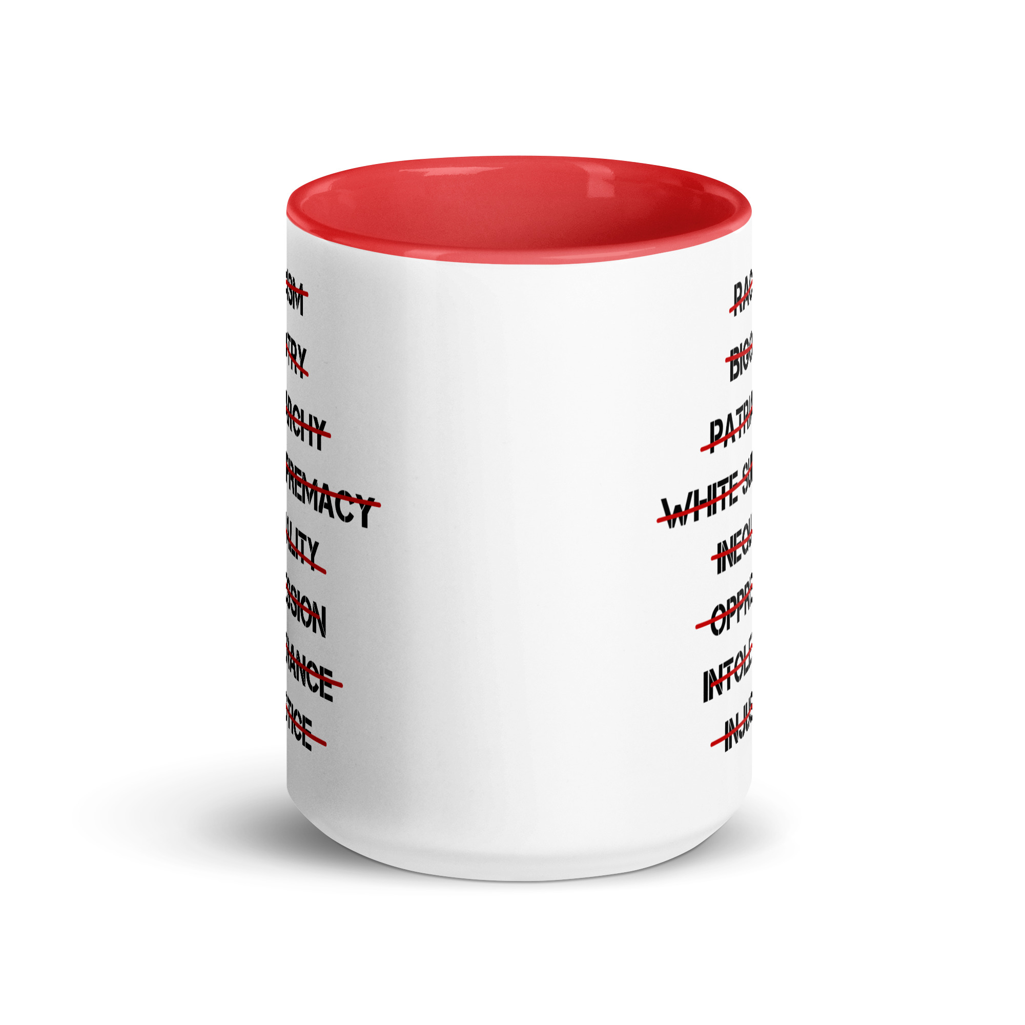 Anti Racism, Anti Bigotry, Anti Patriarchy Mug with Color Inside - Image 11