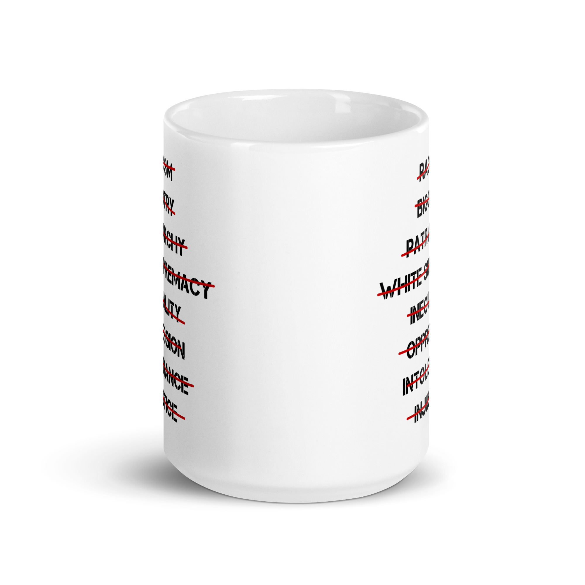 Anti Racism, Anti Bigotry, Anti Patriarchy coffee mug - Image 7