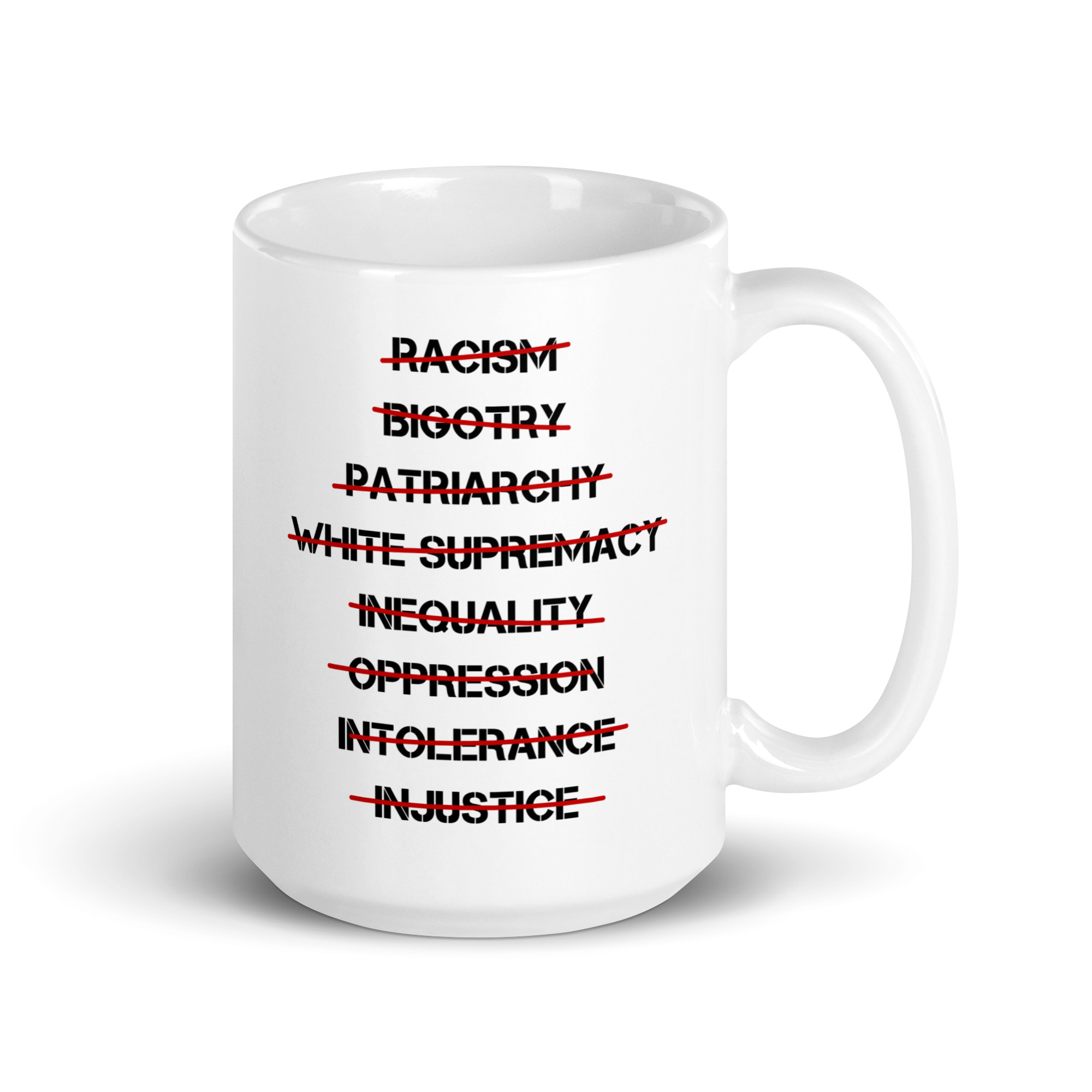 Anti Racism, Anti Bigotry, Anti Patriarchy coffee mug - Image 5