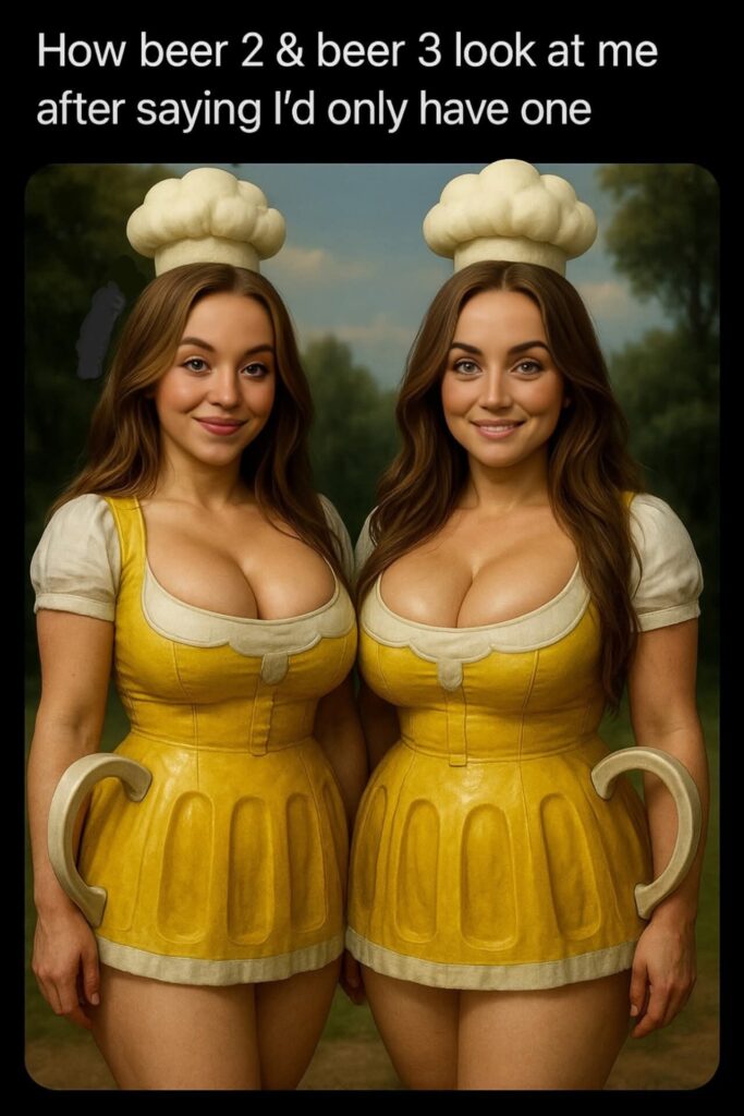 Beer 2 and Beer 3 big boobies meme