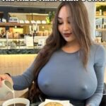 Gigantic tits woman erect nipples