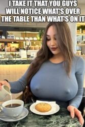 Gigantic tits woman erect nipples