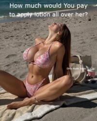 How much would you pay to apply lotion all over her