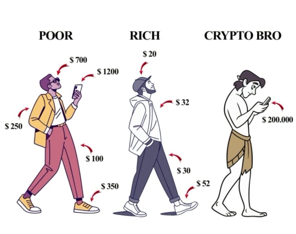 Poor - Rich - Crypto Bro
