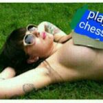 Play Chess - naked woman chest boobs