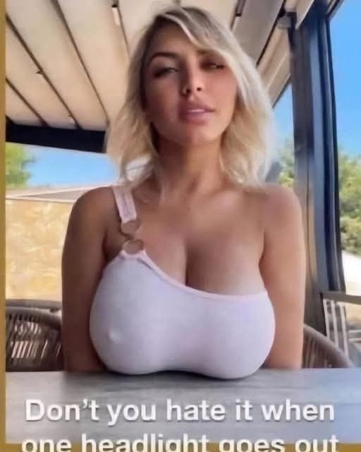 Big tits nipples resting