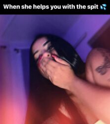 when she helps you with the spit