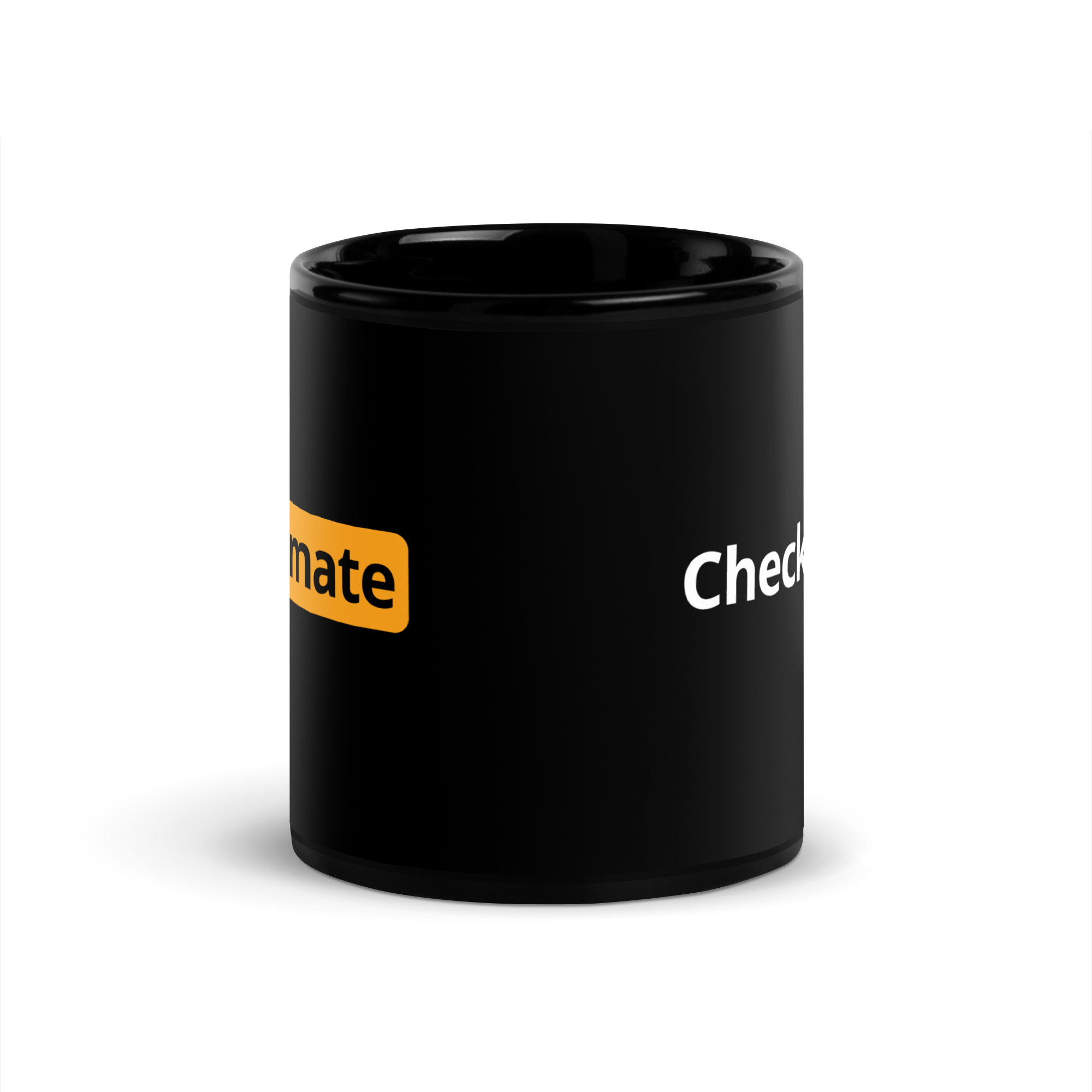 CHECK MATE (Chess Parody logo) Mug - Image 3