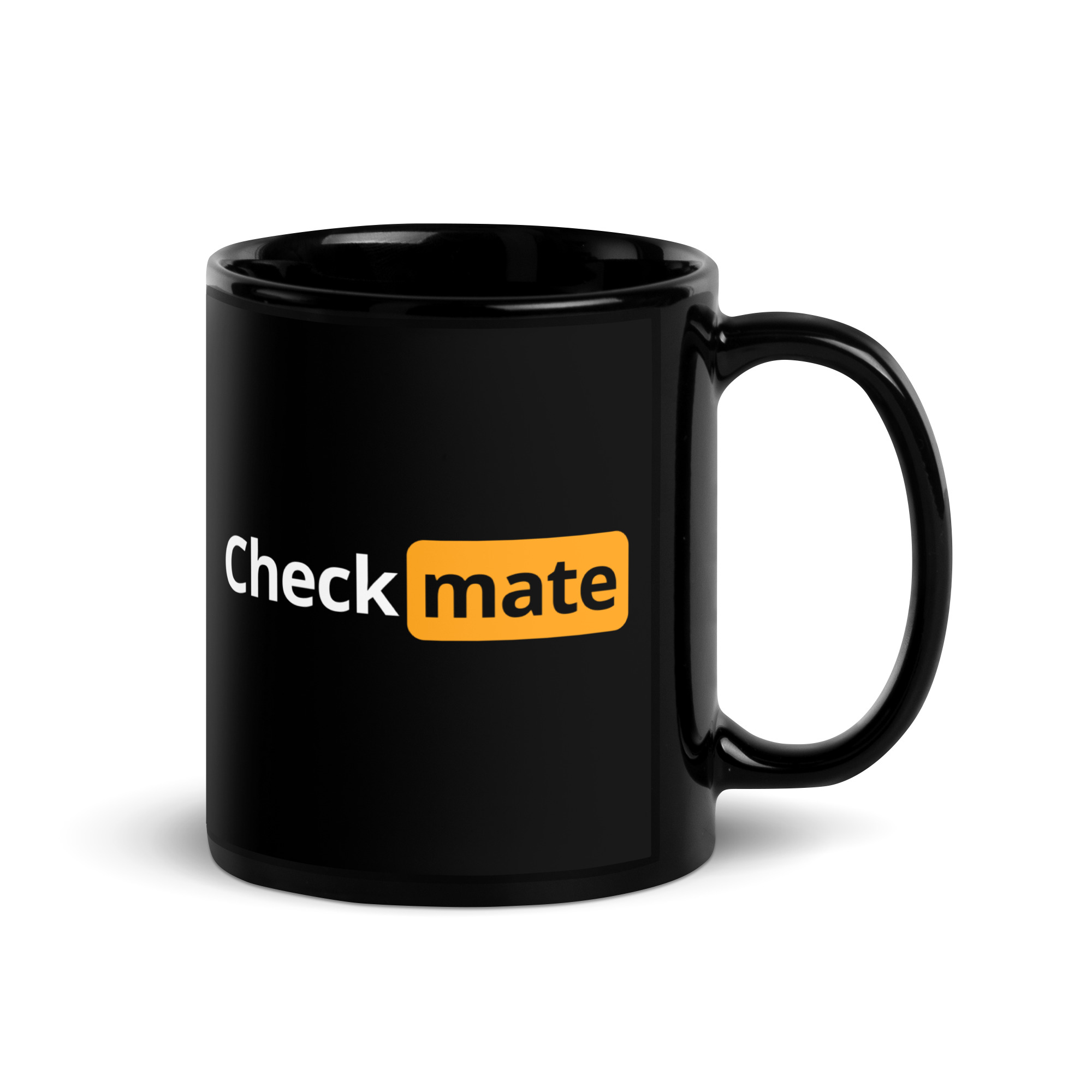 CHECK MATE (Chess Parody logo) Mug