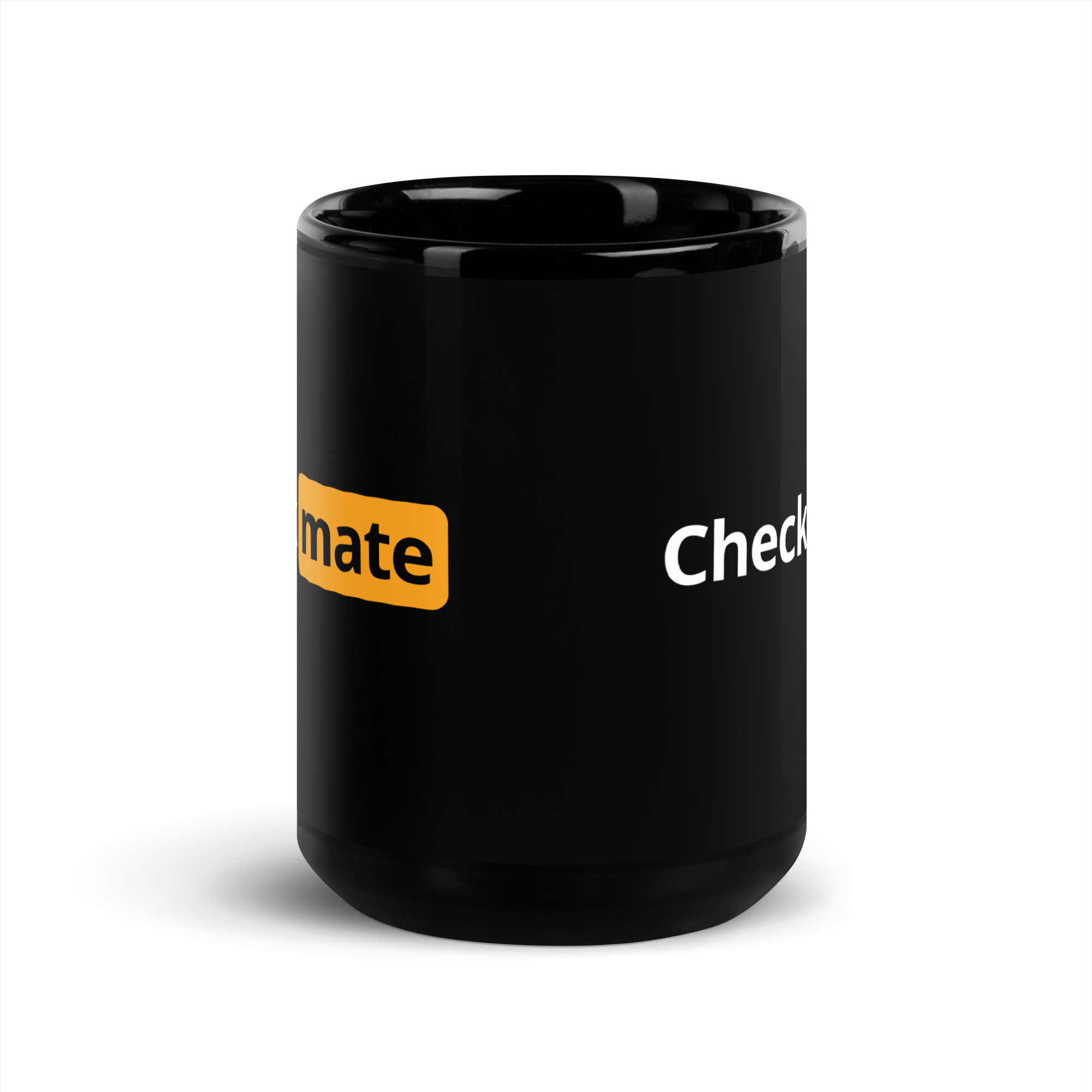 CHECK MATE (Chess Parody logo) Mug - Image 6