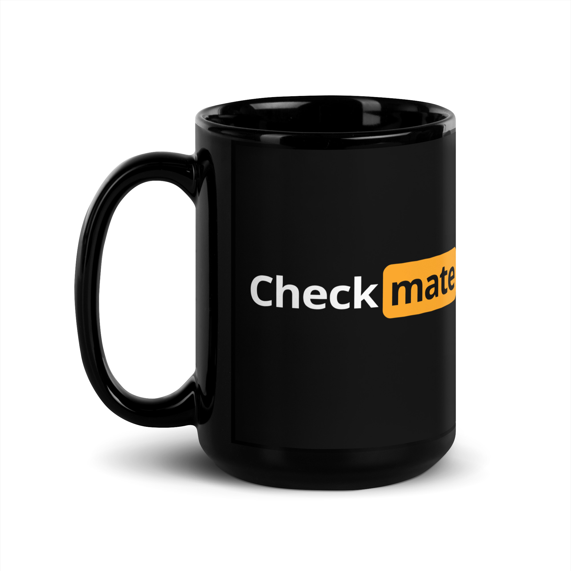 CHECK MATE (Chess Parody logo) Mug - Image 4