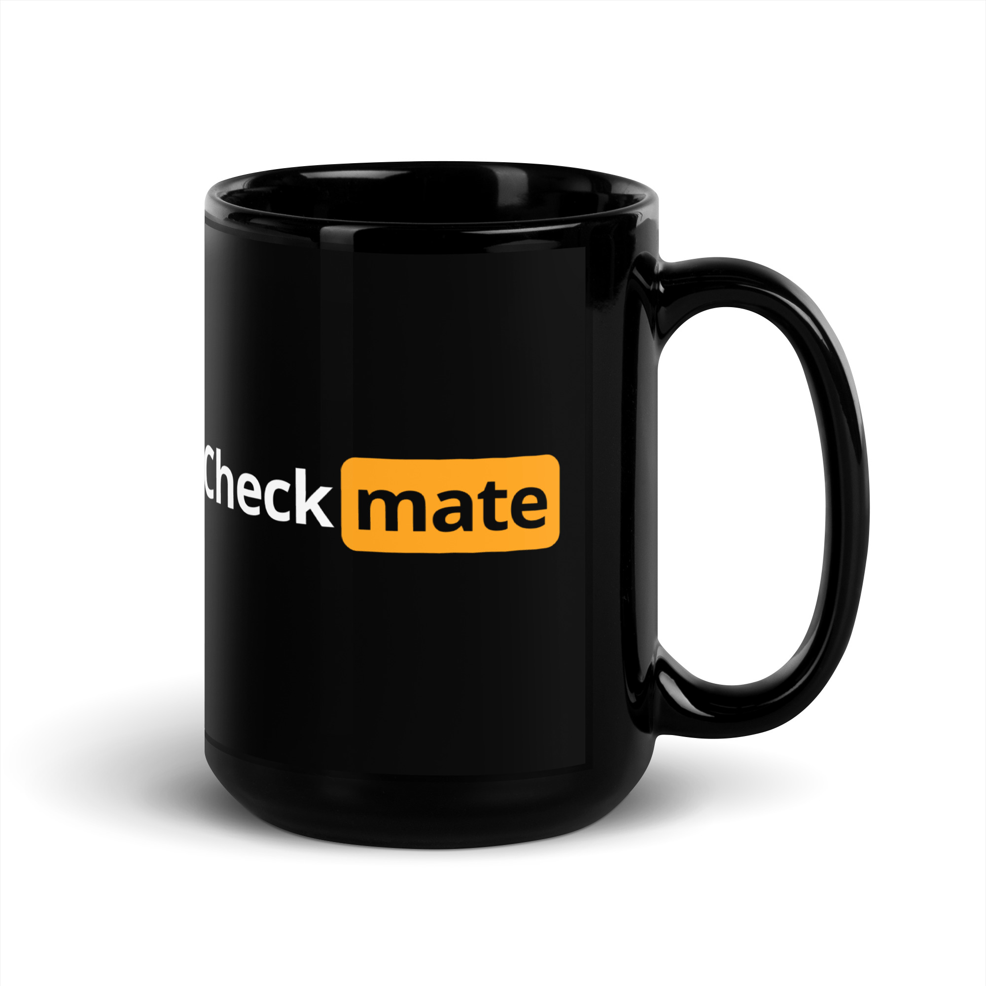 CHECK MATE (Chess Parody logo) Mug - Image 5