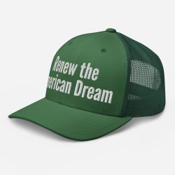 Alternative view of RAD Renew the American Dream trucker hat