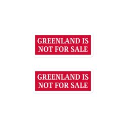 Alternative view of Greenland Is Not For Sale stickers