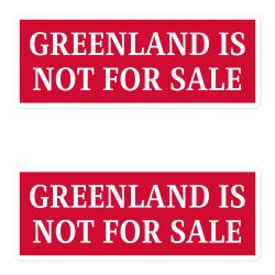 Greenland Is Not For Sale stickers