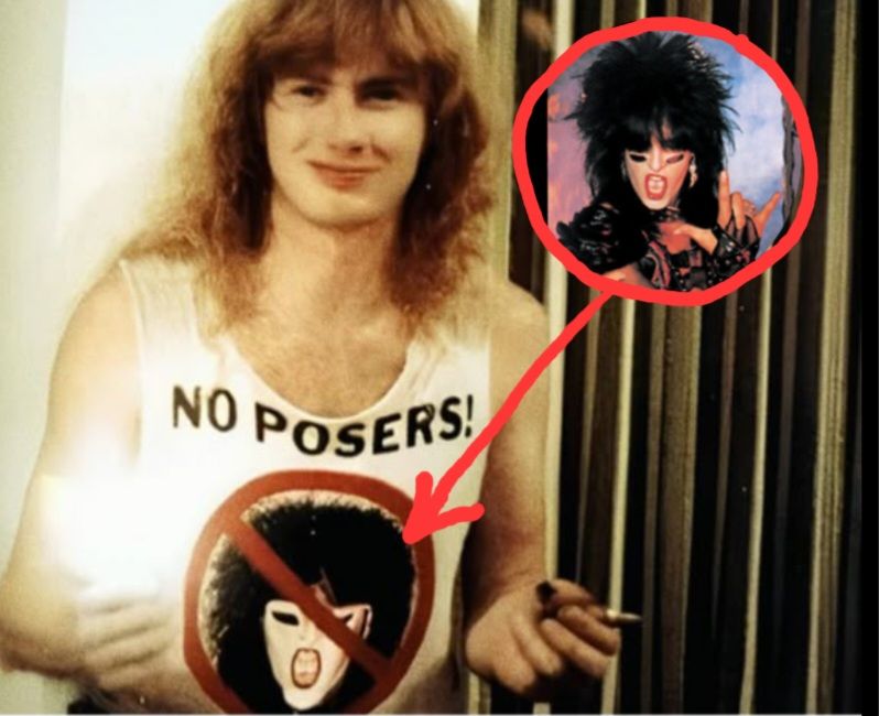 Dave Mustaine No Posers shirt Nikki Sixx Megadeth Motley Crue