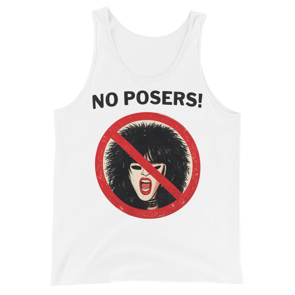 NO POSERS Tank Top (No Glam Metal Allowed)