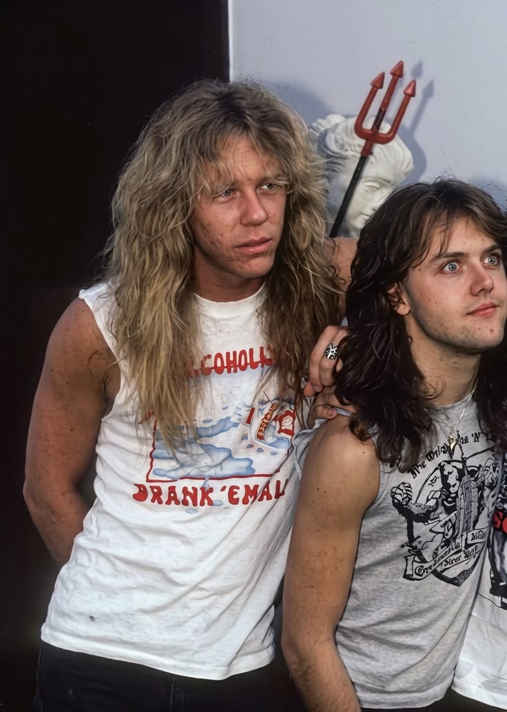 AlcoholicA Drank' Em All t-shirt as worn by James Hetfield of MetallicA