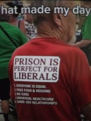 Prison Is Perfect For Liberals T-Shirt