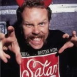 Things Go Better With Satan T-Shirt worn by James Hetfield Metallica