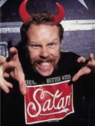 Things Go Better With Satan T-Shirt worn by James Hetfield Metallica