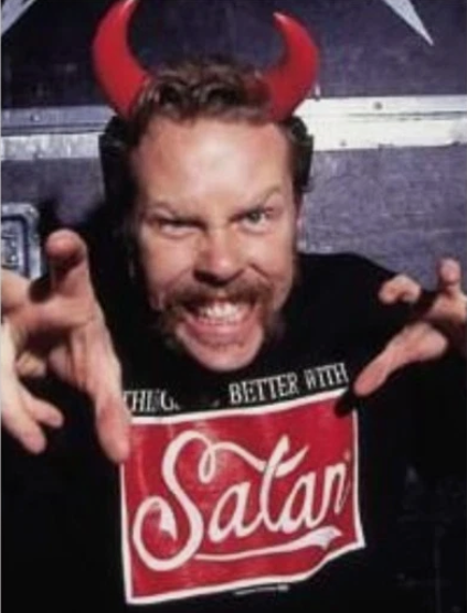 Things Go Better With Satan T-Shirt worn by James Hetfield Metallica