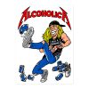 AlcoholicA drunk cartoon sticker