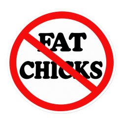No Fat Chicks sticker