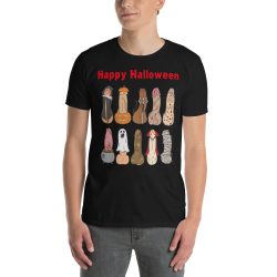 Happy Halloween Dick T-Shirt (red font version) - Image 3