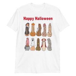 Happy Halloween Dick T-Shirt (red font version) - Image 4