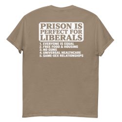 Prison Is Perfect For Liberals T-Shirt (BACK) - Image 8