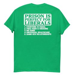 Prison Is Perfect For Liberals T-Shirt (BACK) - Image 9