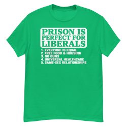 Prison Is Perfect For Liberals T-Shirt - Image 9