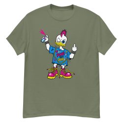 Punk Duck Cartoon T-Shirt worn by Kurt Cobain, Nirvana - Image 7
