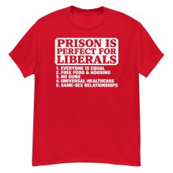 Prison Is Perfect For Liberals T-Shirt - Image 3