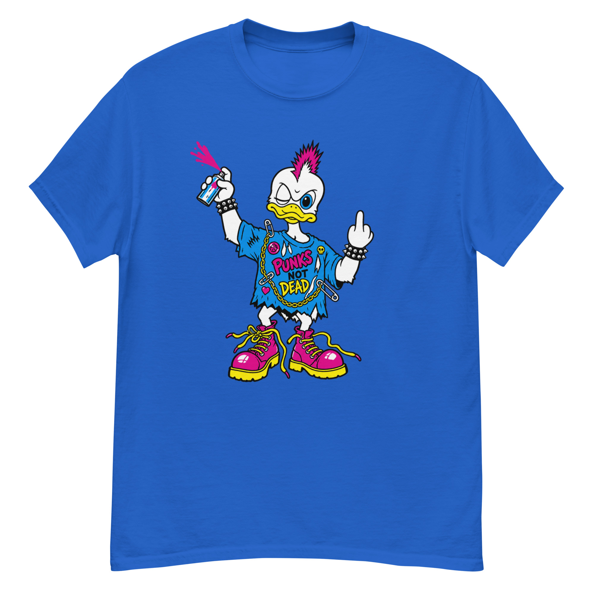Punk Duck Cartoon T-Shirt worn by Kurt Cobain, Nirvana - Image 5