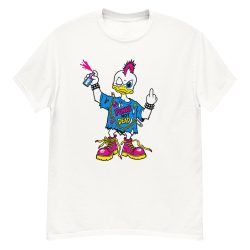 Punk Duck Cartoon T-Shirt worn by Kurt Cobain, Nirvana