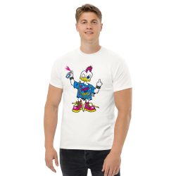 Alternative view of Punk Duck Cartoon T-Shirt worn by Kurt Cobain, Nirvana