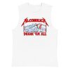 AlcoholicA Drank' Em All shirt as worn by James Hetfield of MetallicA