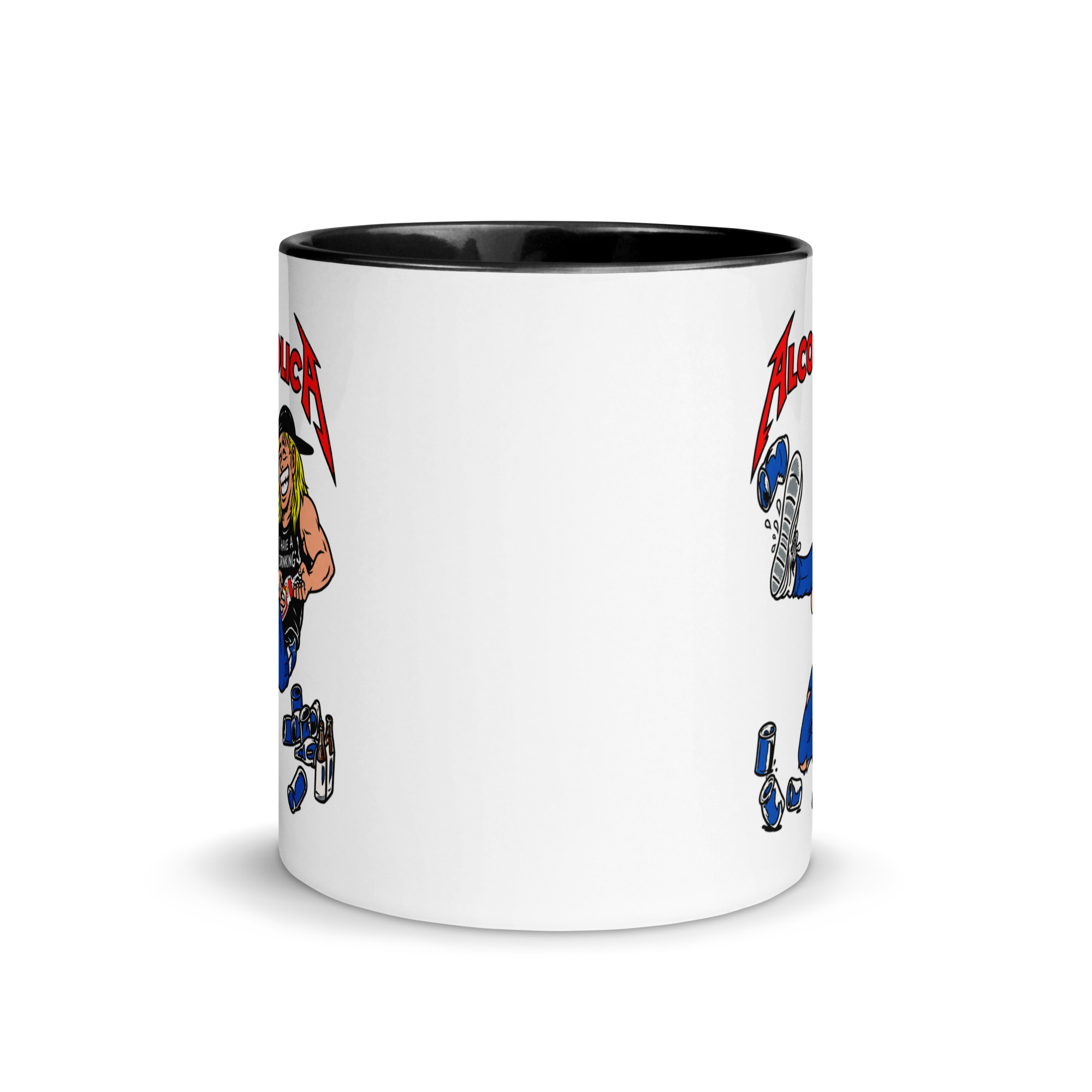 AlcoholicA Mug with Color Inside - Image 3