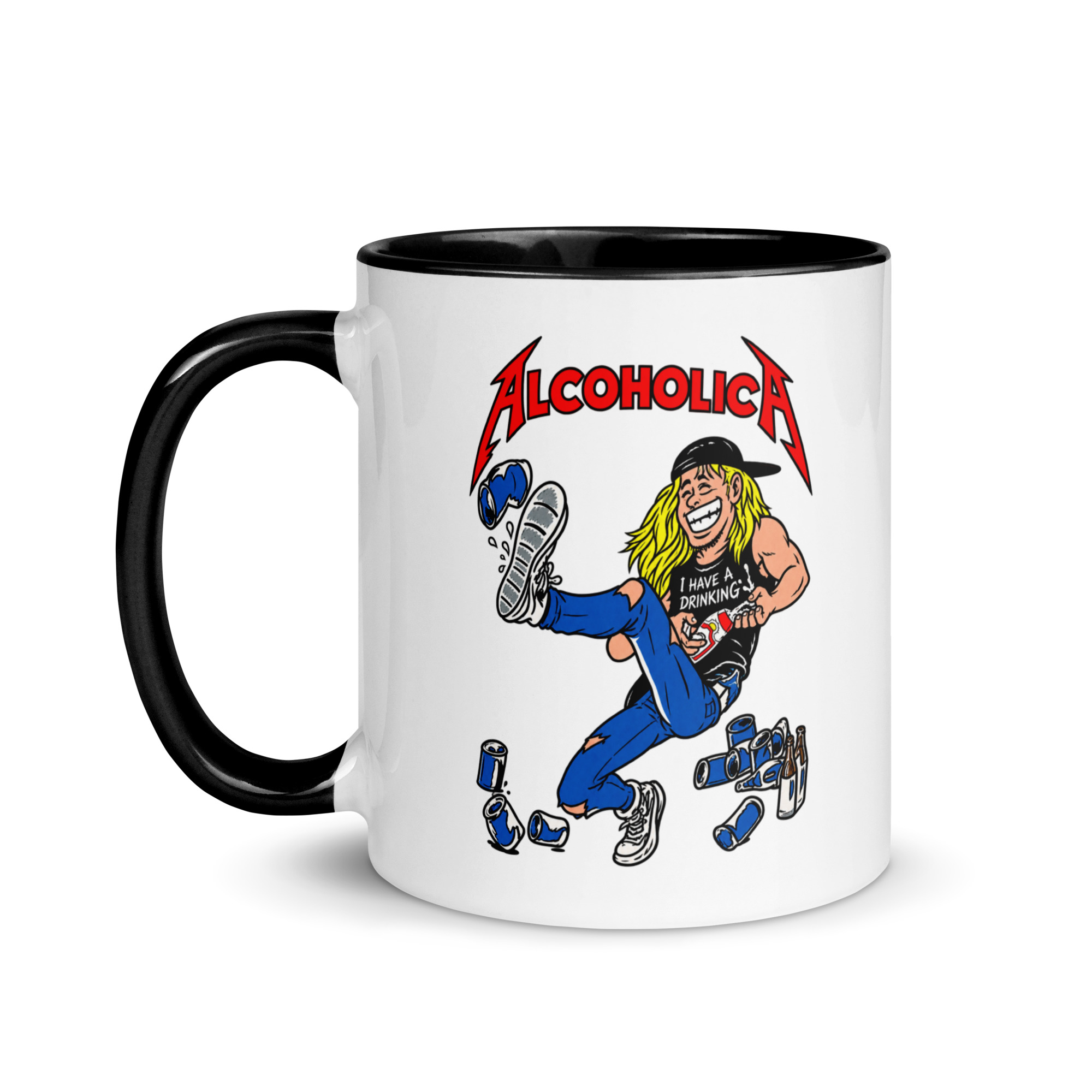 AlcoholicA Mug with Color Inside