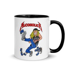 Alternative view of AlcoholicA Mug with Color Inside