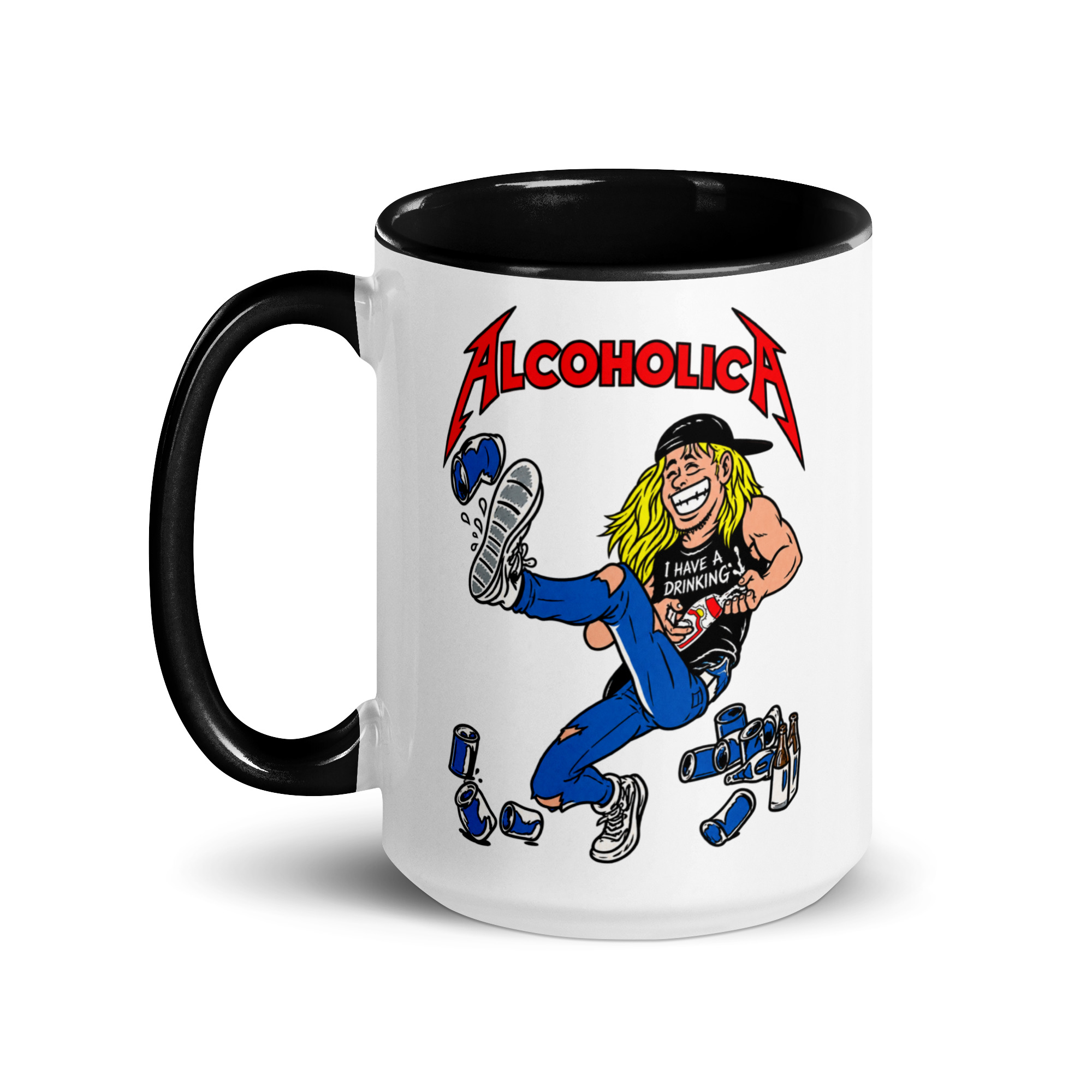 AlcoholicA Mug with Color Inside - Image 6