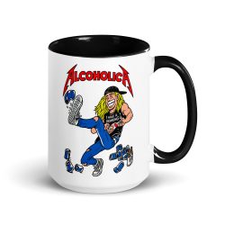 AlcoholicA Mug with Color Inside - Image 4