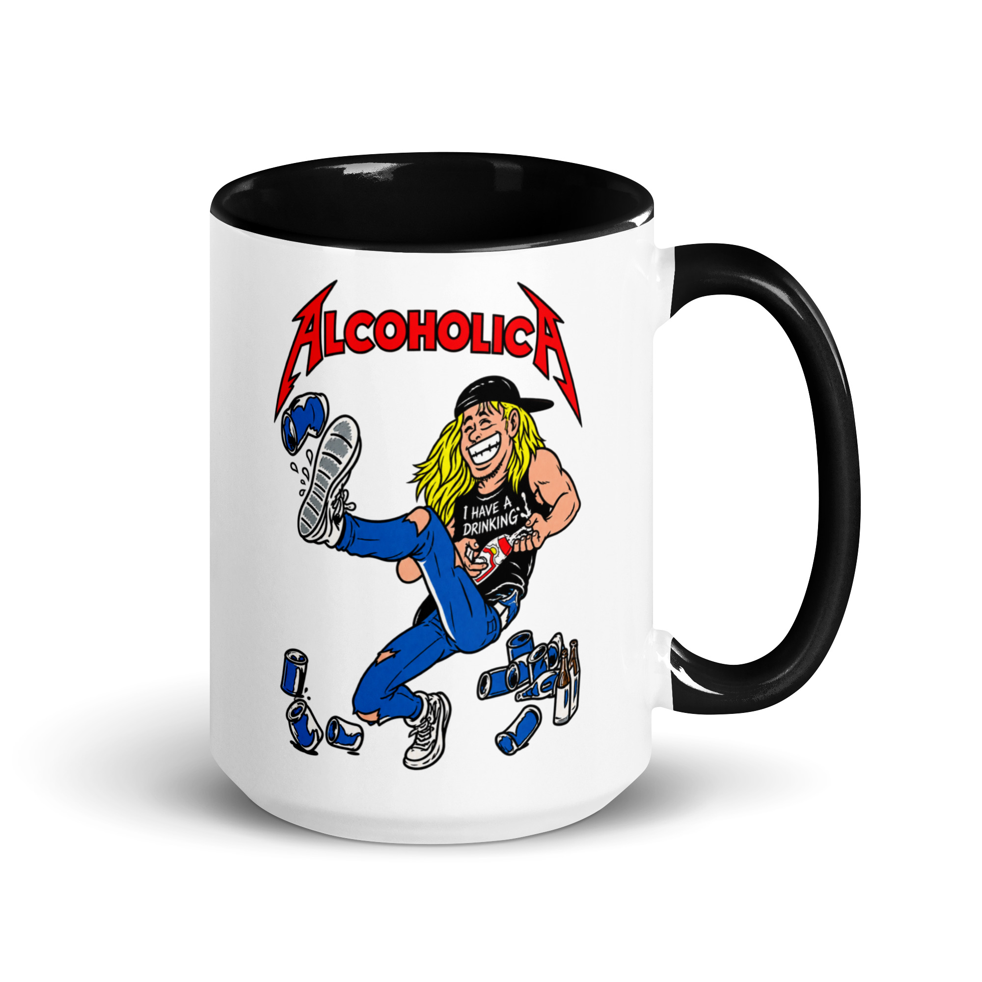AlcoholicA Mug with Color Inside - Image 4