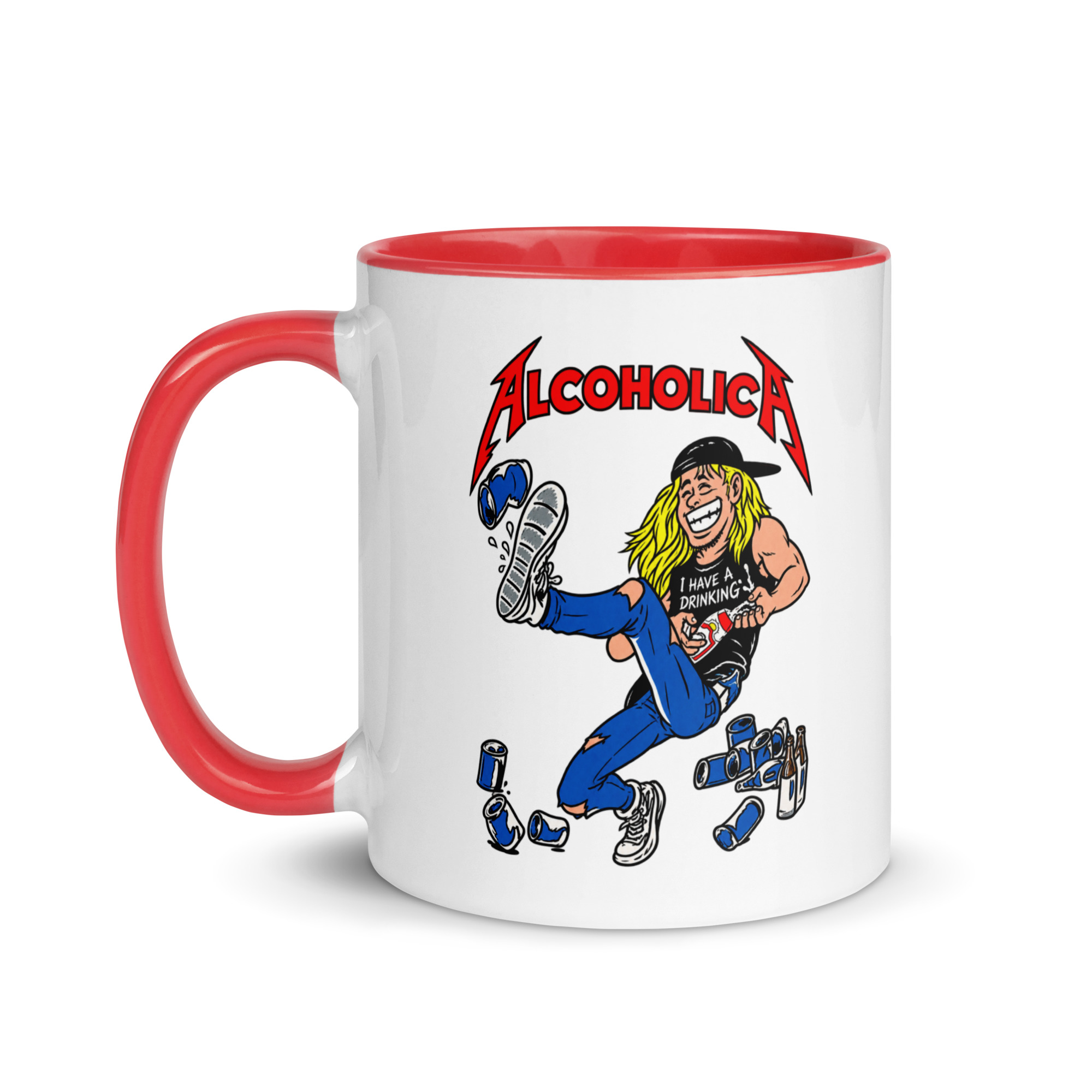 AlcoholicA Mug with Color Inside - Image 9