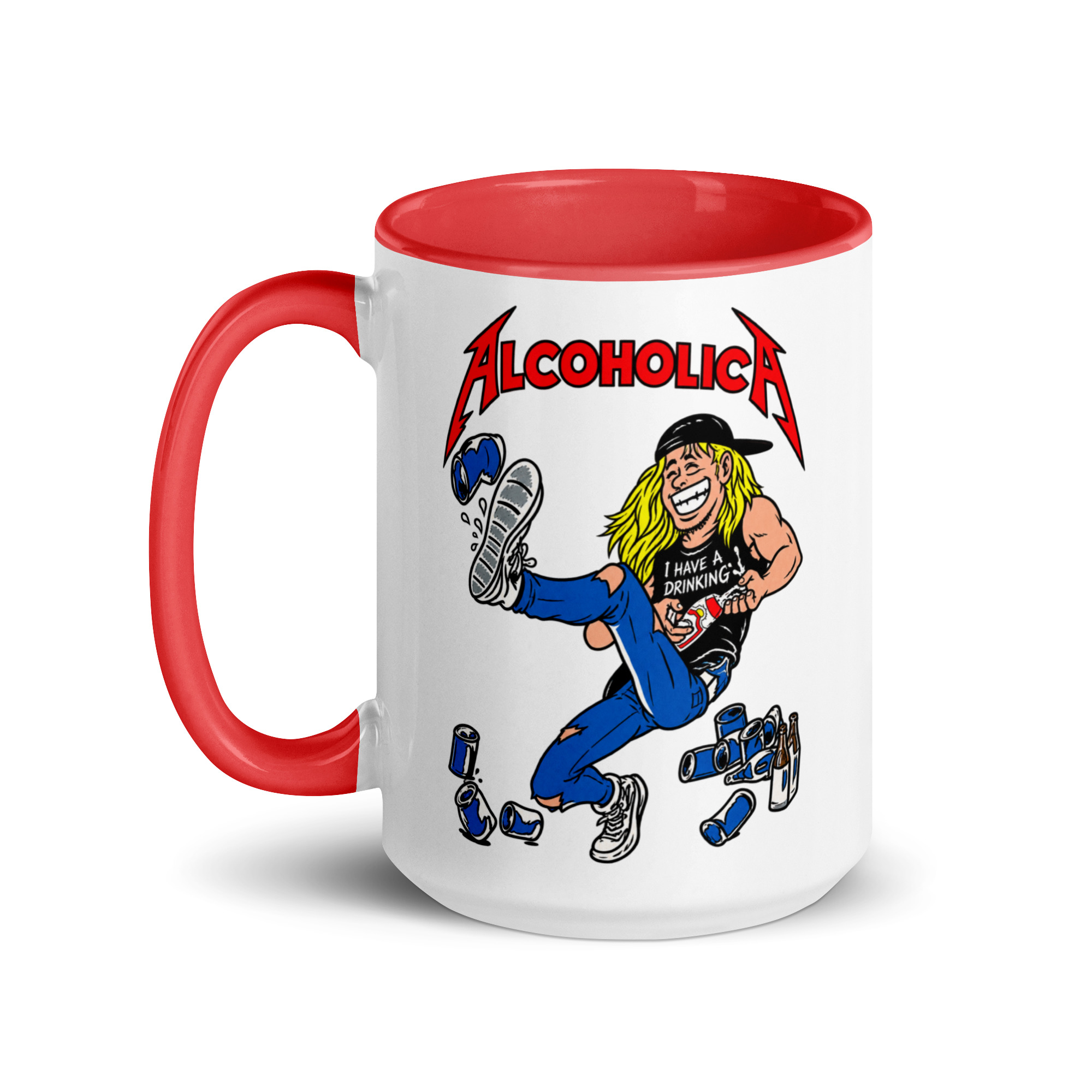 AlcoholicA Mug with Color Inside - Image 12